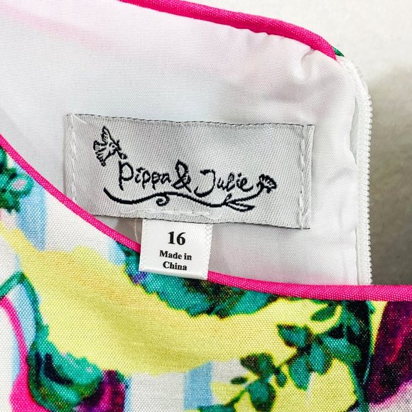 Pippa & Julie Big Girls Floral Occasion Dress - Size 16 - Picture 6 of 6